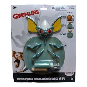 Gremlins Stripe Pumpkin Push In Pieces w/ Paint Halloween Pumpkin Decorating Kit